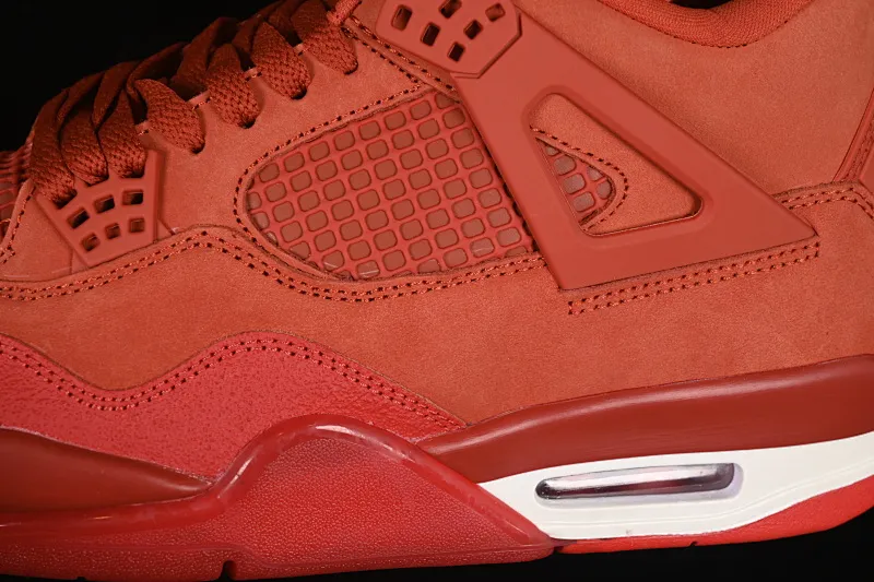 All categories Air Jordan Jordan series basketball shoes Air Jordan 4 L version Nigel Sylvester x Air Jordan 4 OG "Brick By Brick" AJ4 Joe 4 Orange Brown Suede HF4340-800